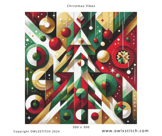 Christmas Vibes Cross Stitch Pattern