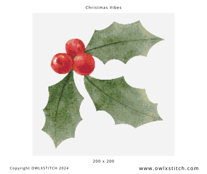 Christmas Vibes Cross Stitch Pattern