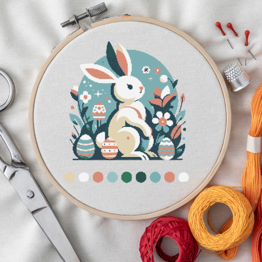 Easter Bunny Cross Stitch Pattern